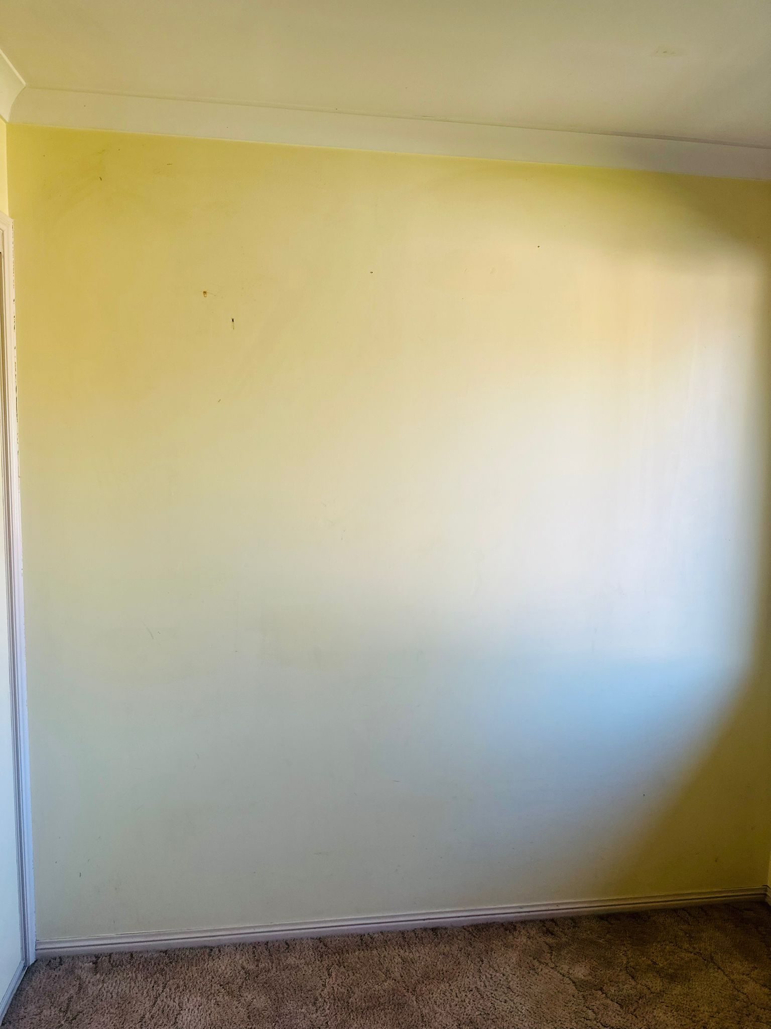 Before: room walls prior to repaint, Bald Hills