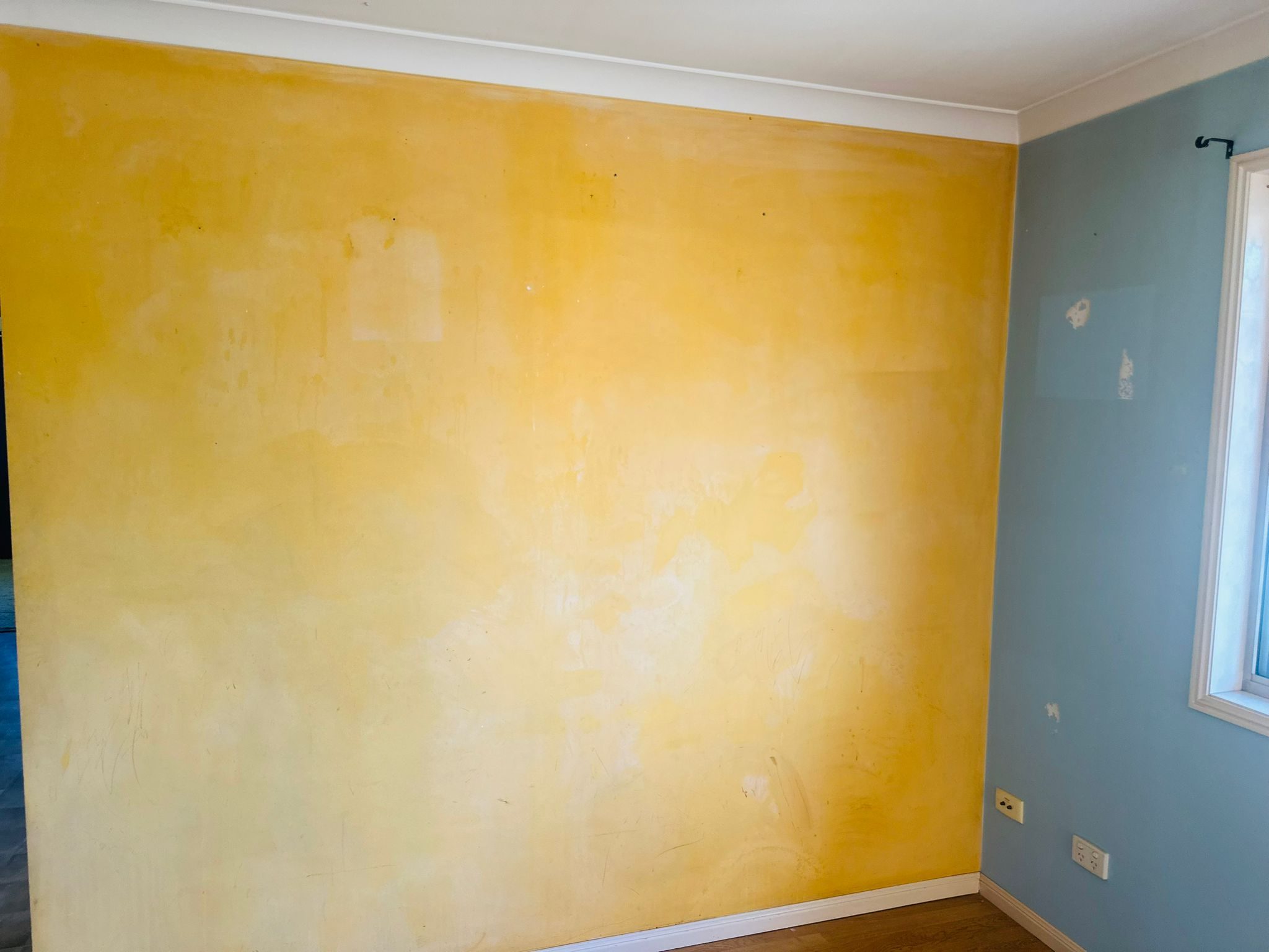 Before: interior prior to repaint, Bald Hills