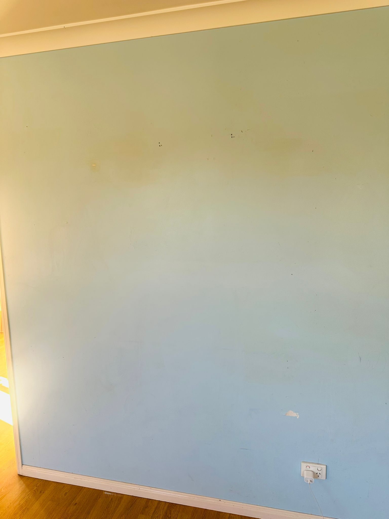 Before: interior prior to repaint, Bald Hills